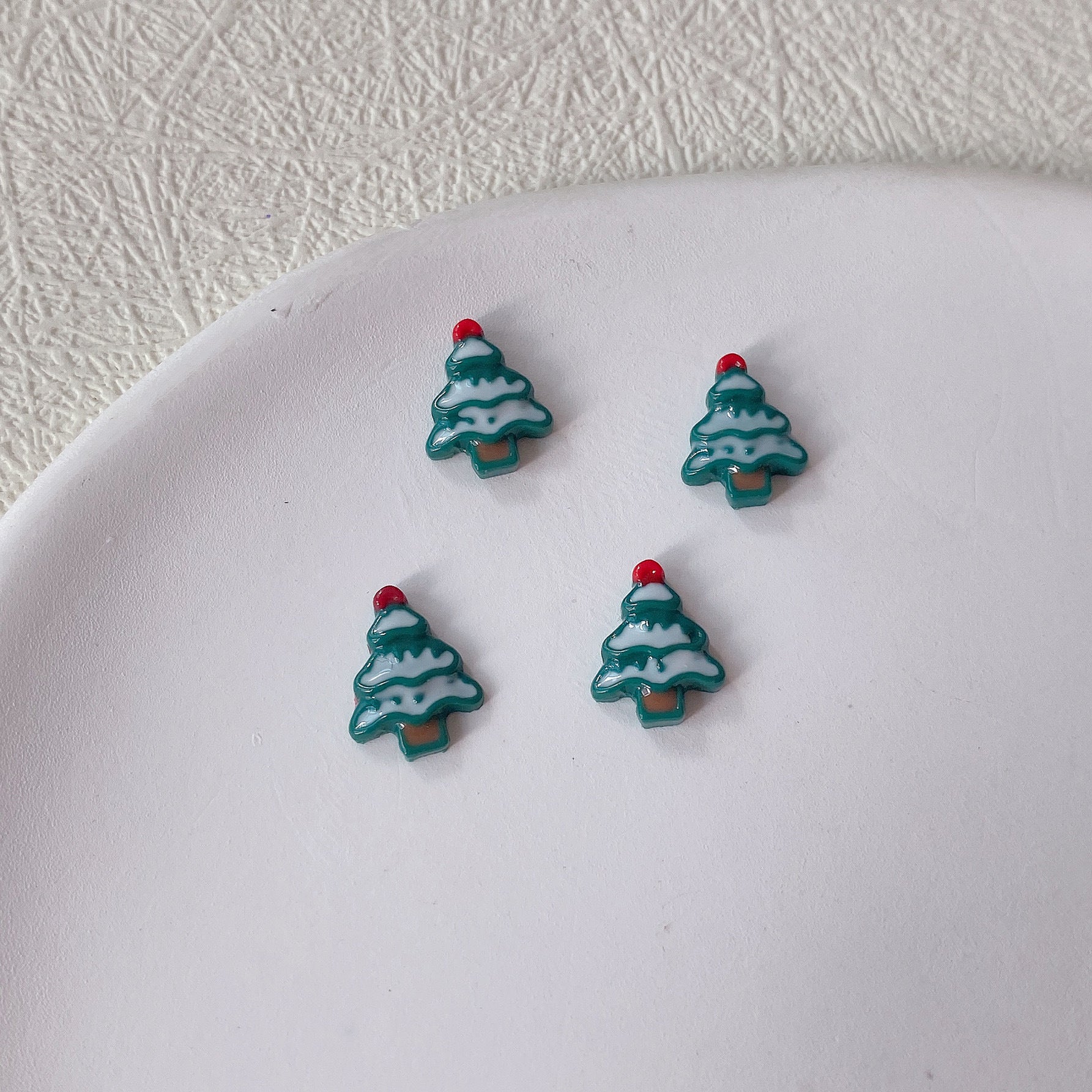 Wholesale 10PCS/Pack Night Glow Christmas Resin Nail Stickers